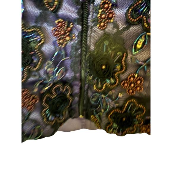 Elegant Purple Floral Embroidered Blouse - Picture 6 of 13